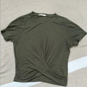 Marine layer crossover crop tee